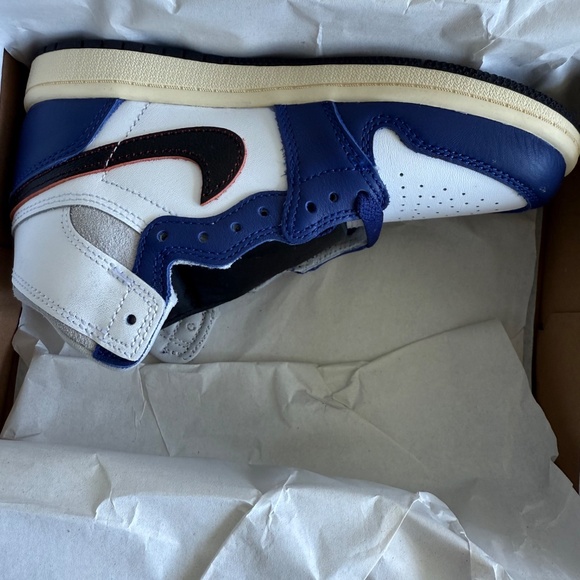 Air Jordan 1 Retro High OG GS “Rare Air” Deep Royal Blue Size 1Y - Picture 11 of 16